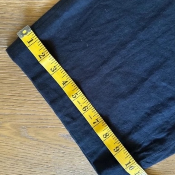 VINCE High Waist Pull-on Stretch Linen Blend Pants in Costal Navy - Picture 8 of 11